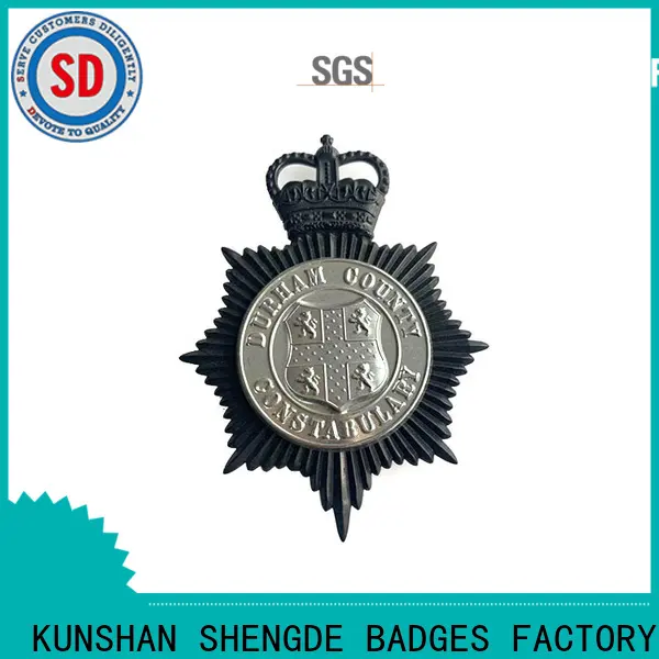 Shengde custom police badges manufacturers for promotion 1