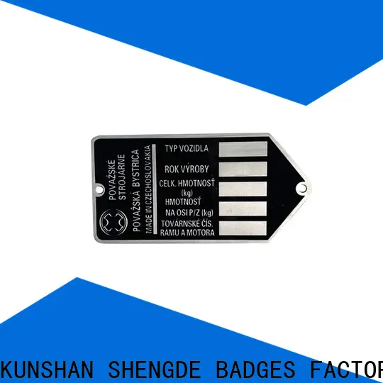 Shengde engraved brass name plates Supply on sale 1