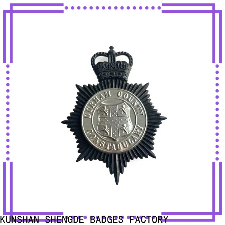 Shengde plastic police badges Suppliers 1