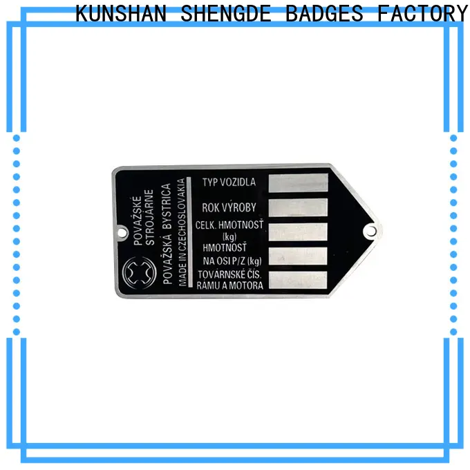 Shengde engraved brass name plates factory bulk buy 1