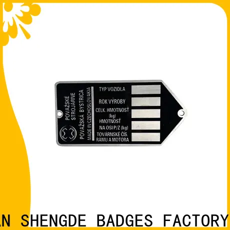 Shengde engraved metal name plates for business for sale 1