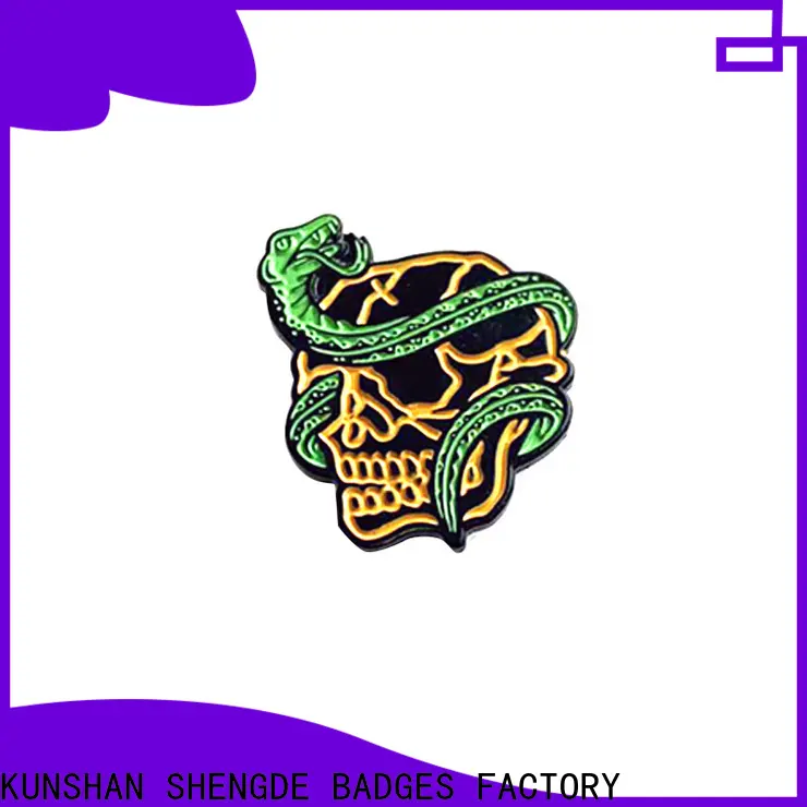 Shengde Wholesale soft enamel pins for business 1