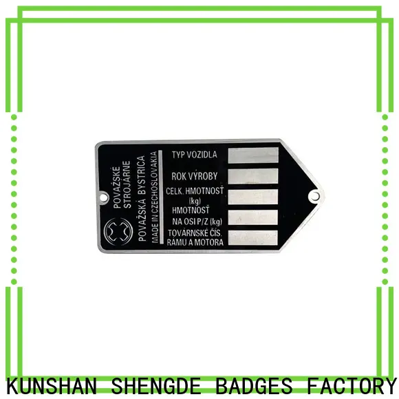 Shengde engraved metal name plates Supply bulk buy 1