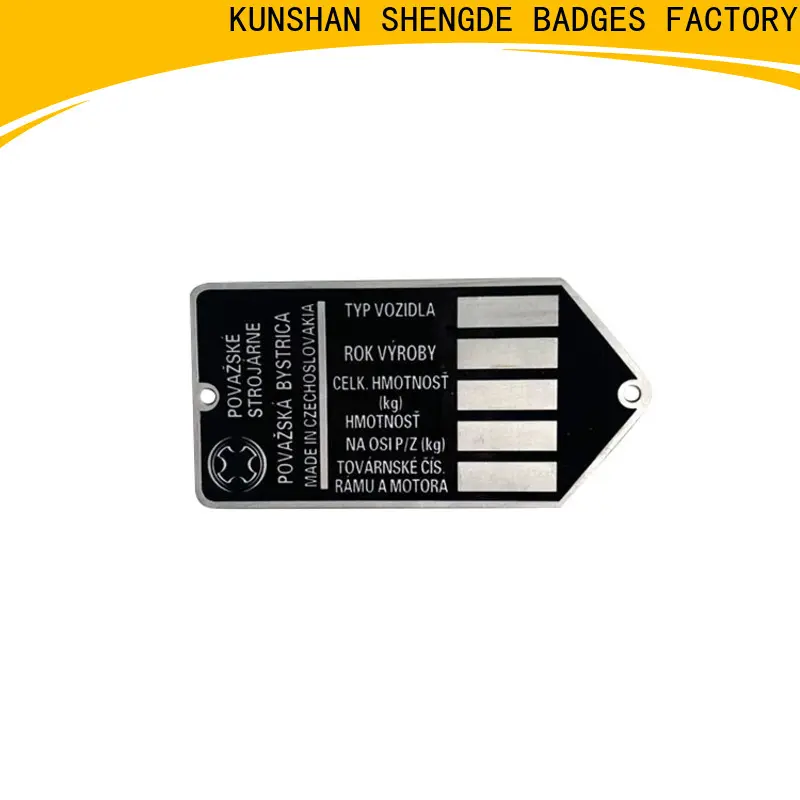 Shengde engraved name plates company for promotion 1