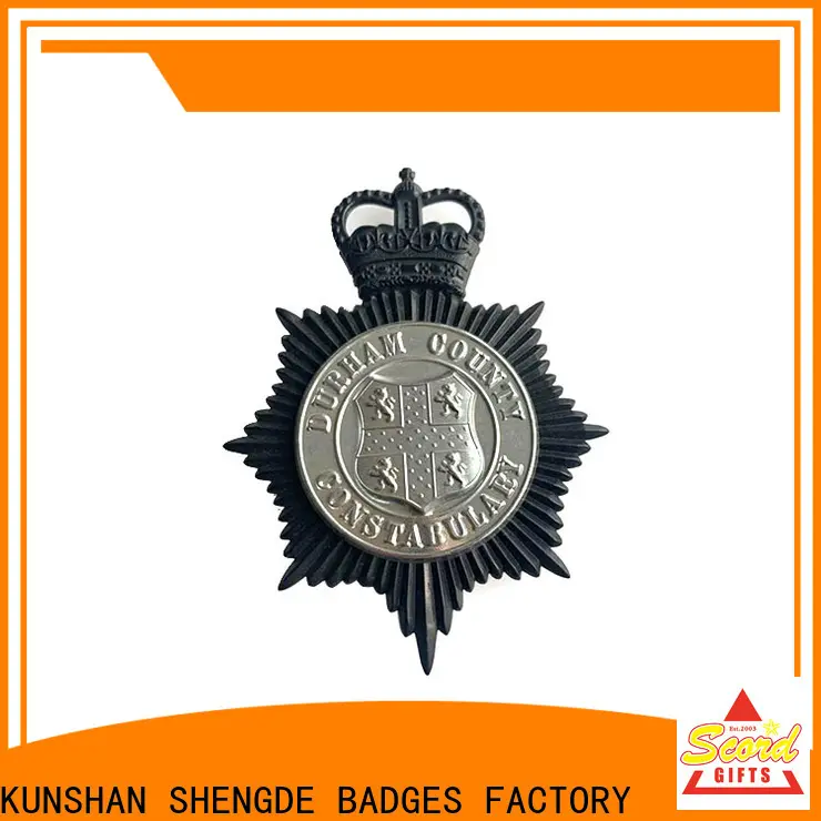 Shengde personalized police badge company for promotion 1