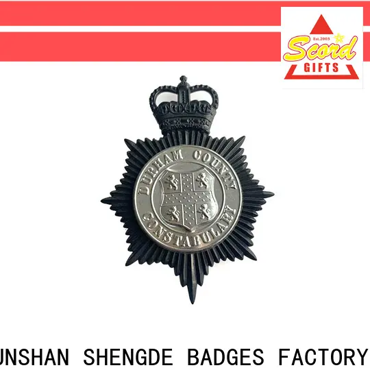 Shengde vintage police badges for business 1
