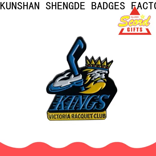 Shengde High-quality red flower hockey lapel manufacturers bulk production 1