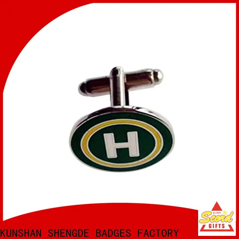 Shengde Latest custom made cufflinks factory bulk production 1