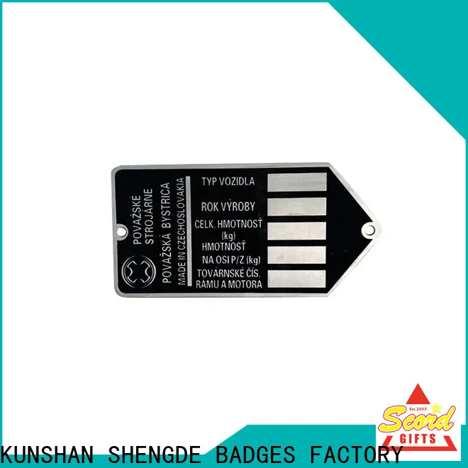 Shengde New name plates company for sale 1