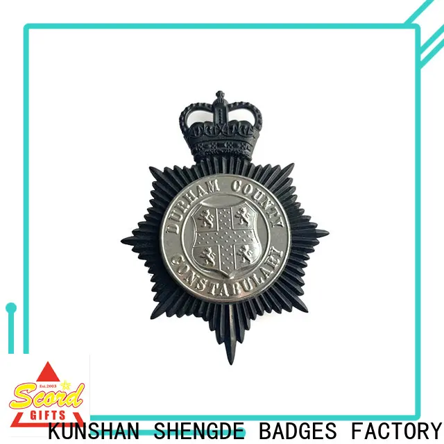 Shengde Latest kids police badge company for promotion 1