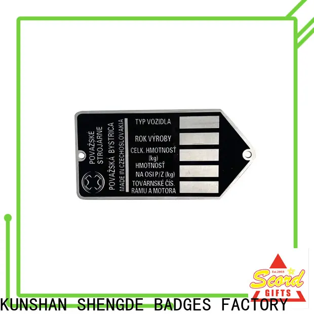 Shengde Custom custom brass name plates Supply for sale 1