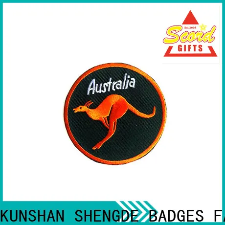Shengde custom embroidered iron on patches Supply for sale 1