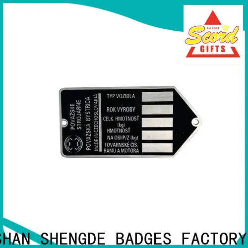 Shengde engraved desk name plates company for promotion 1