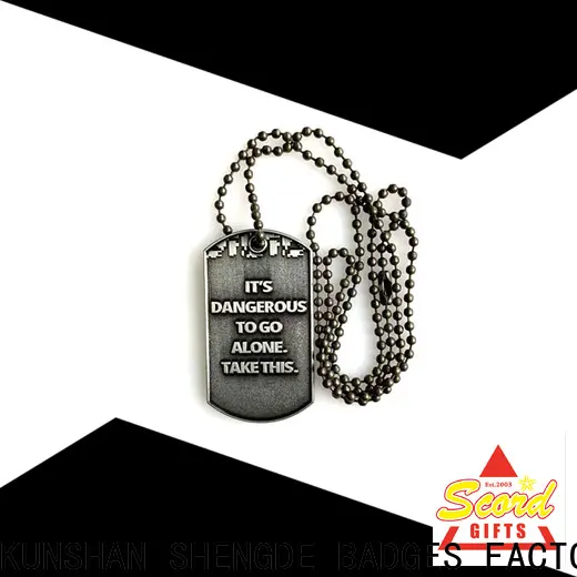 Shengde embossed dog tags factory for promotion 1