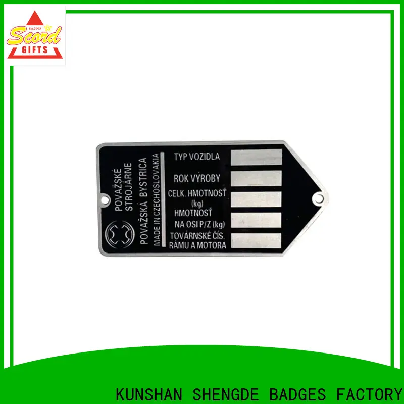 Shengde metal name plates Supply on sale 1