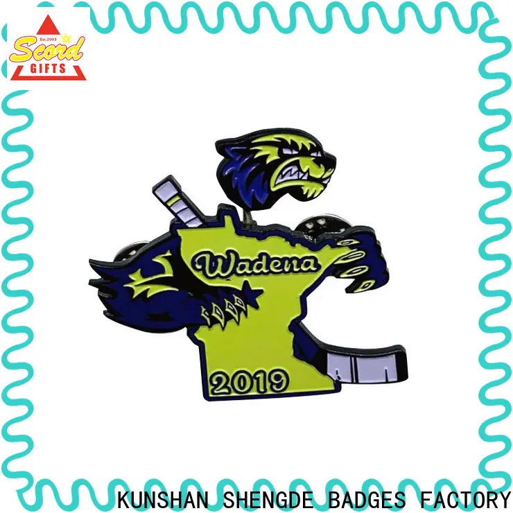 Shengde Custom pewter lapel pins factory on sale 1