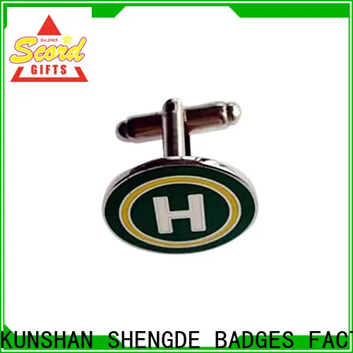 Shengde High-quality cufflinks & tie pins for business bulk production 1