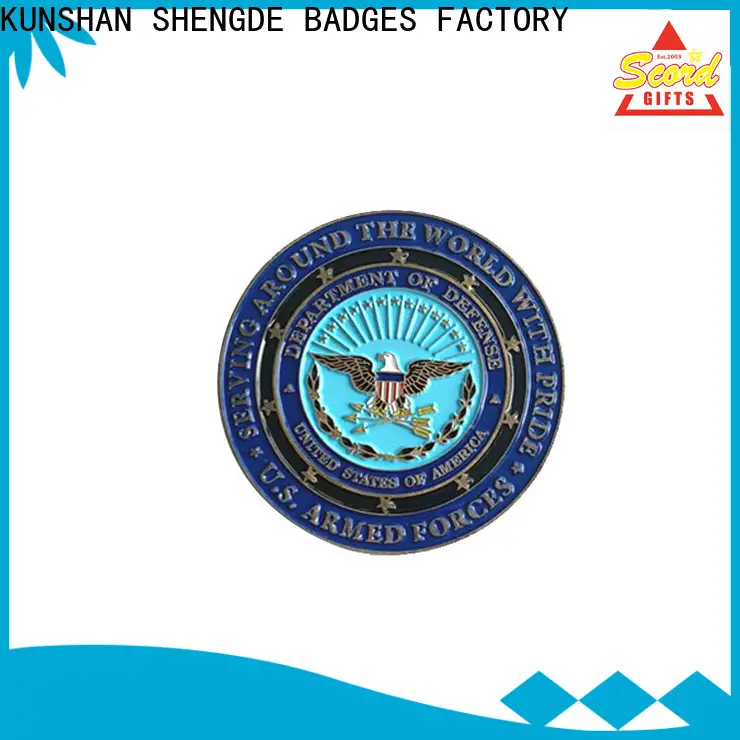 Shengde coolest challenge coins factory bulk production 1