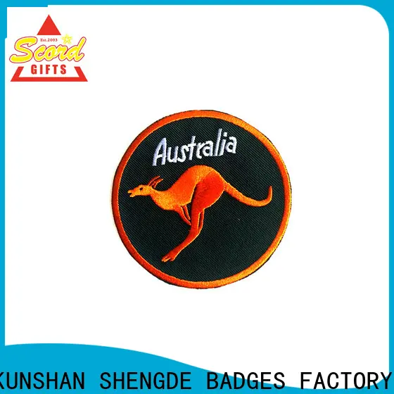 Shengde Custom wholesale embroidered patches Suppliers for promotion 1