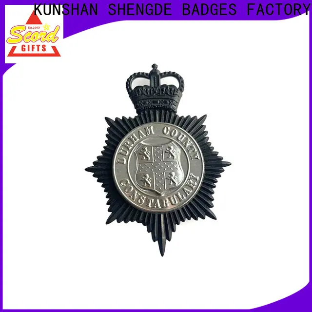 Shengde Latest authentic police badge factory on sale 1