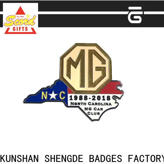 Shengde Wholesale custom metal emblems company bulk production 1