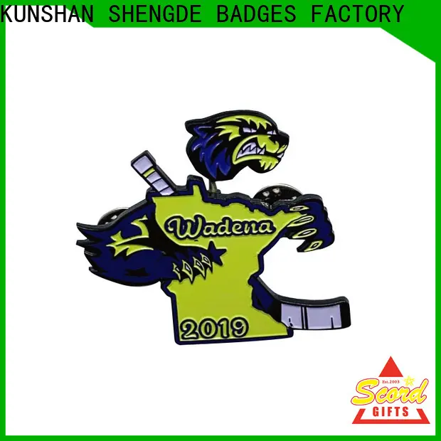 Shengde Latest soccer lapel pins company on sale 1