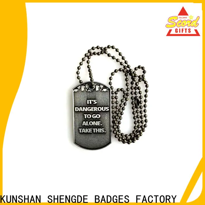 Shengde Best steel dog tags company bulk production 1