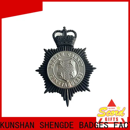 Shengde best police badges manufacturers for promotion 1