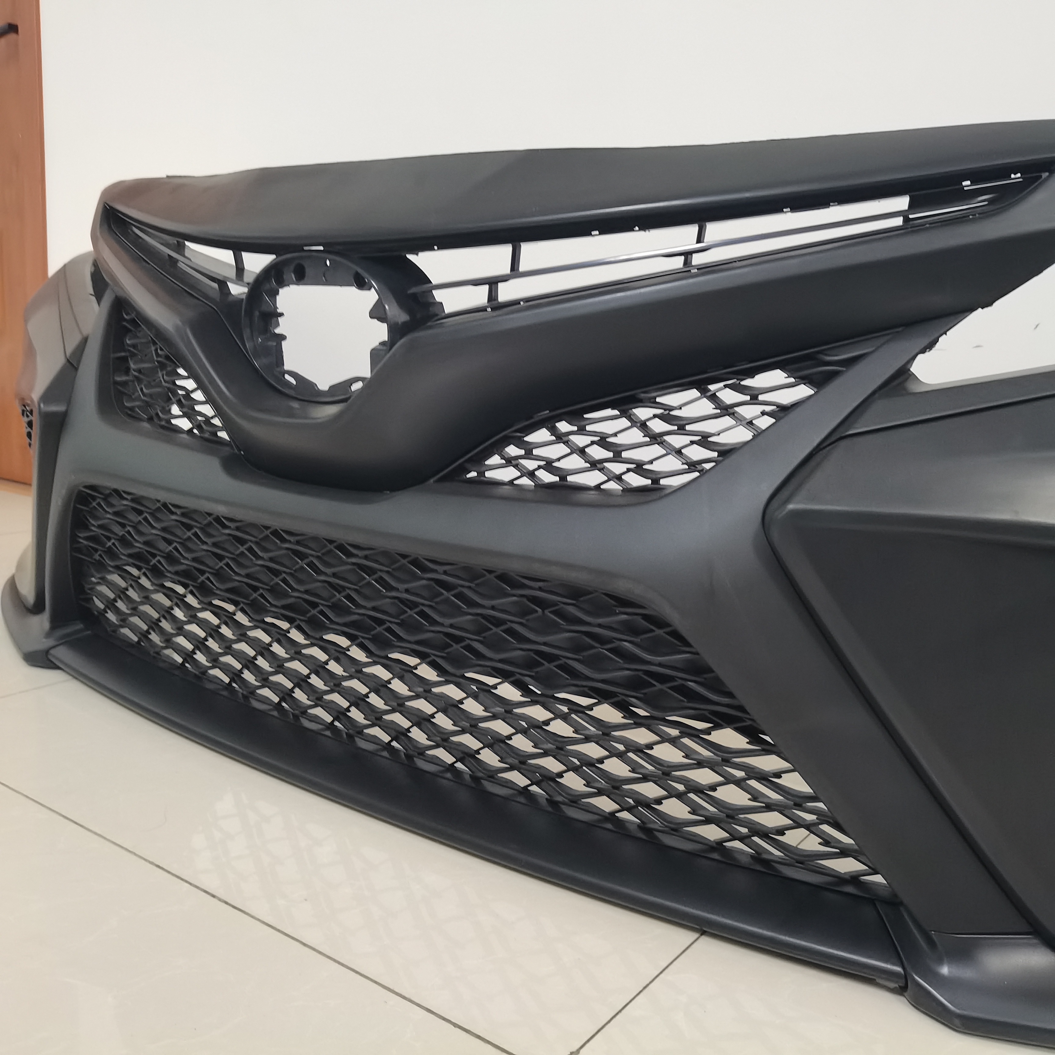 Front Bumper Cover & Grille Assembly Kit For 2018 SE Toyota Camry 5