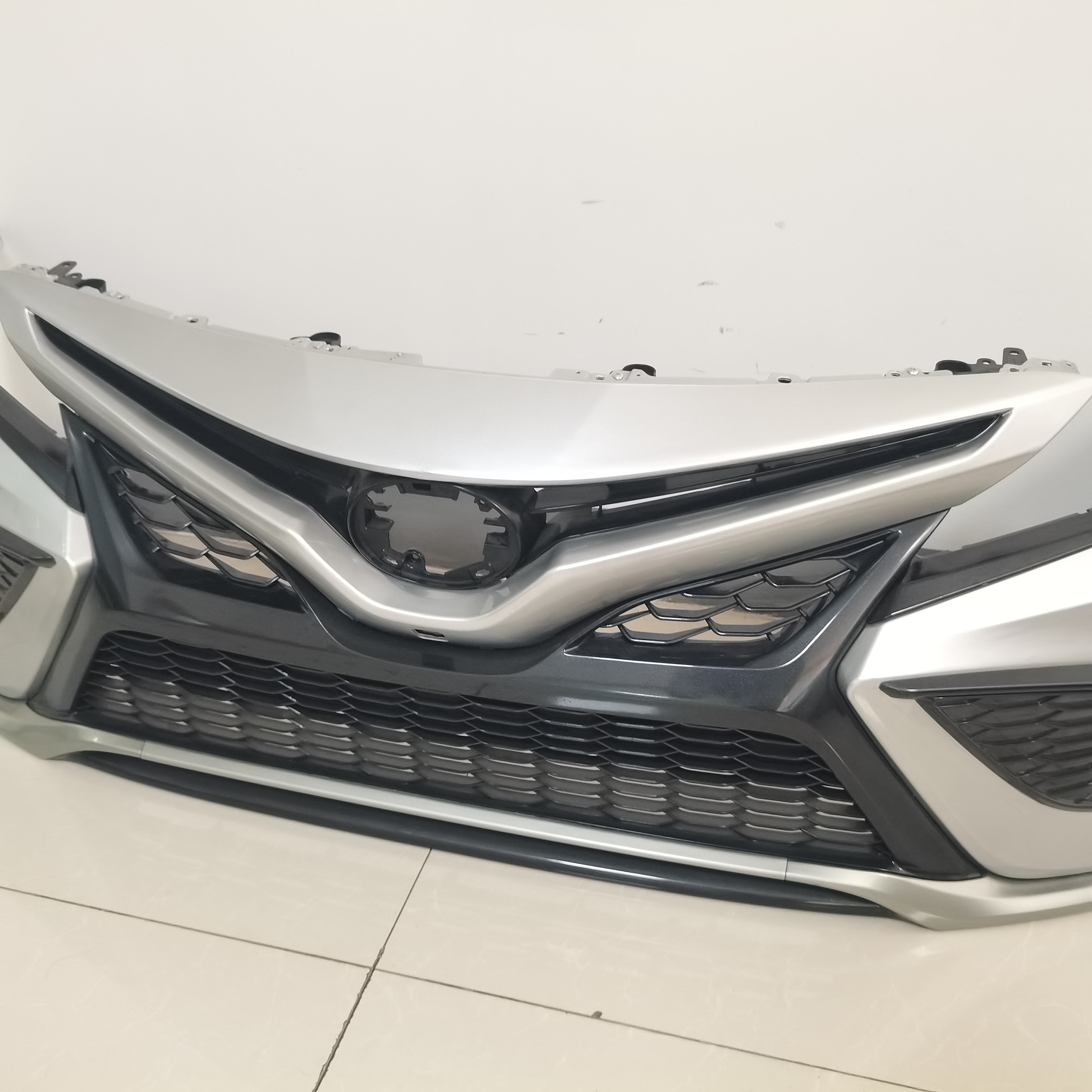 Front Bumper Cover & Grille Assembly Kit For 2021 SE Toyota Camry 6
