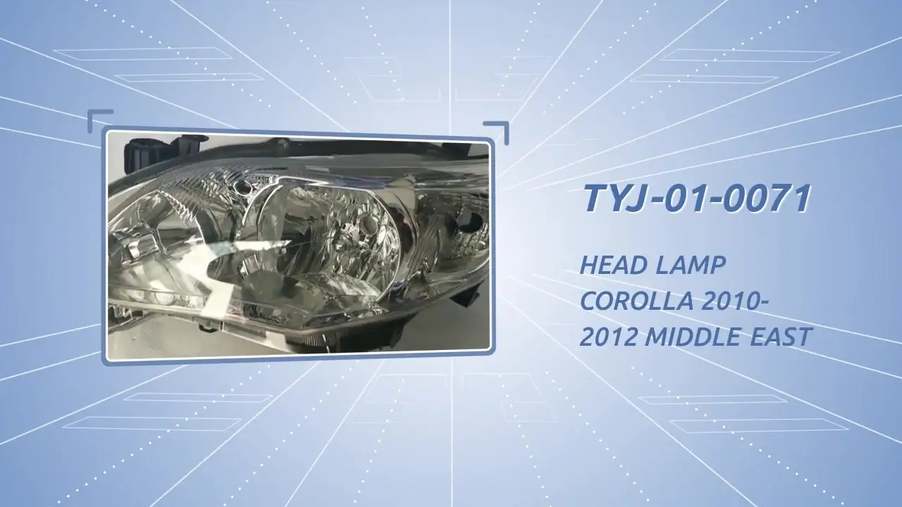 High quality best sales front headlamp for corolla 2010-2012 middle east  81130-02D20 81170-02D20 WHITE CHROME 1