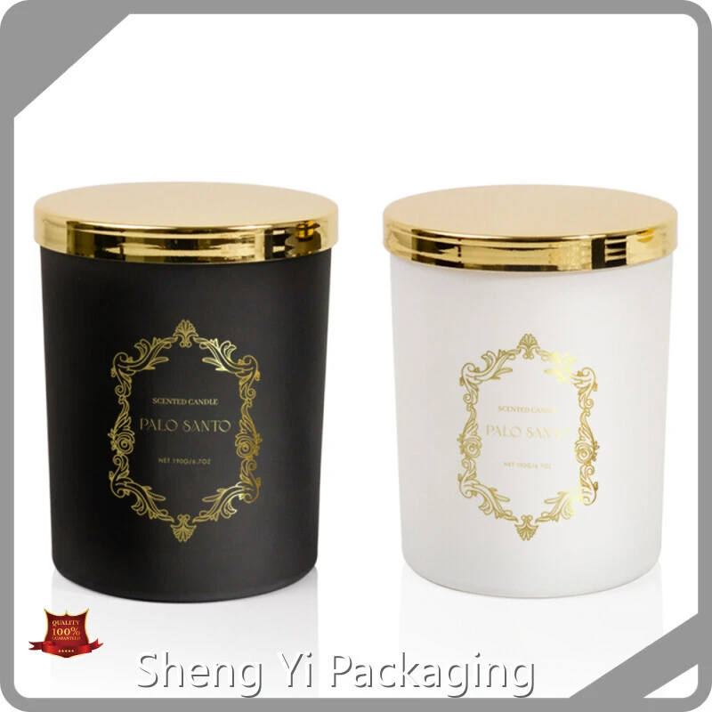 Wholesale Frosted White & Matte Black Glass Candle Jars with Metal Lids - 6oz 8oz 10oz 1