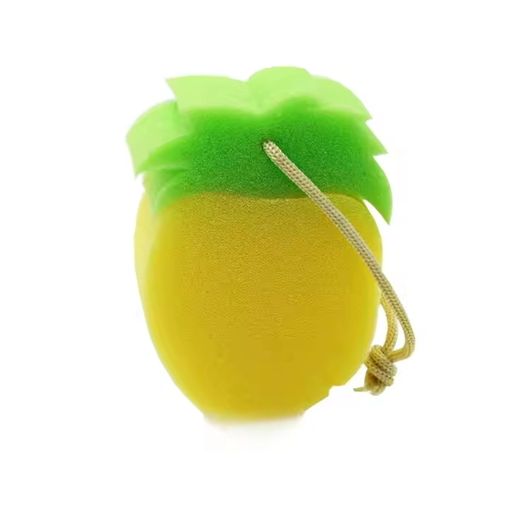 Pineapple Shape Shower Scrubber Skin-friendly Baby Bath Sponge 1