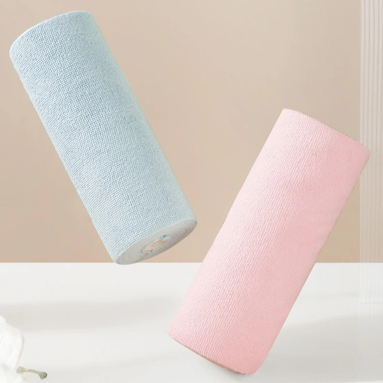 Reusable Microfiber Cleaning Towel Roll - Ultra Absorbent Disposable Cloth 1
