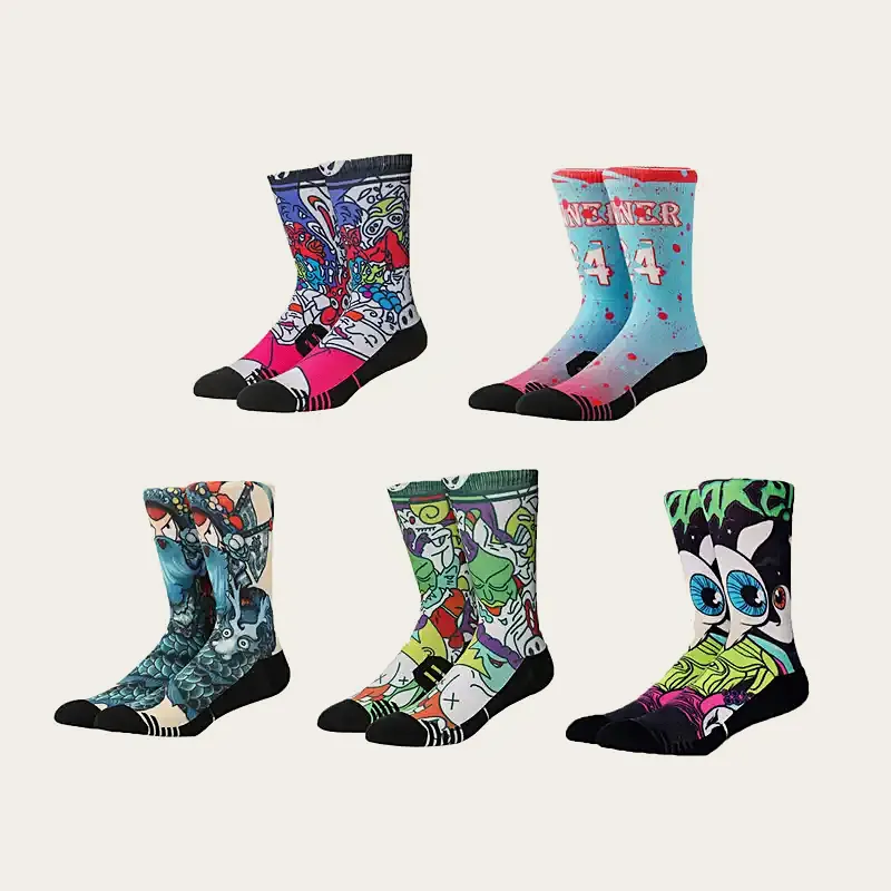 Custom Printed Crew Socks by Jixingfeng Socks 2