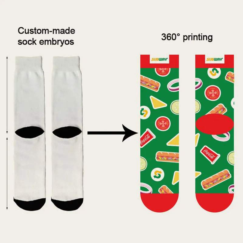 Fashion Socks Print Socks on Demand Factory Direct Supply 6