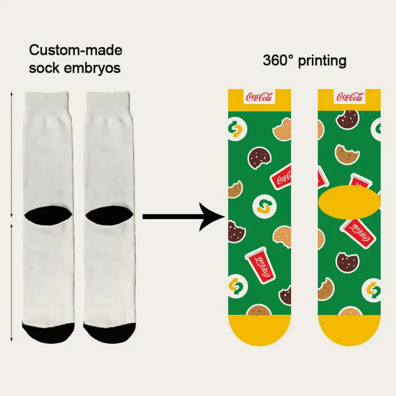 Fashion Socks Print Socks on Demand Factory Direct Supply 5