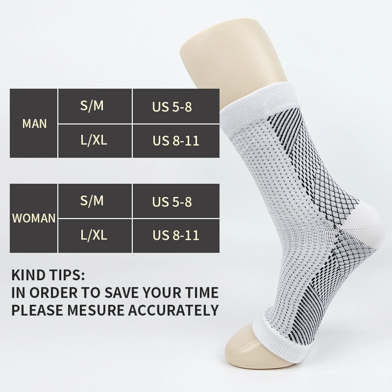Ankle Brace Socks for Sprained Ankle Compression Sleeve - Plantar Fasciitis Relief Brace, Foot Support for pain Women & Men - Tendonitis & Arthritis Feet Sleeve, Stabilizing Ankles Wrap-JXF251018 1