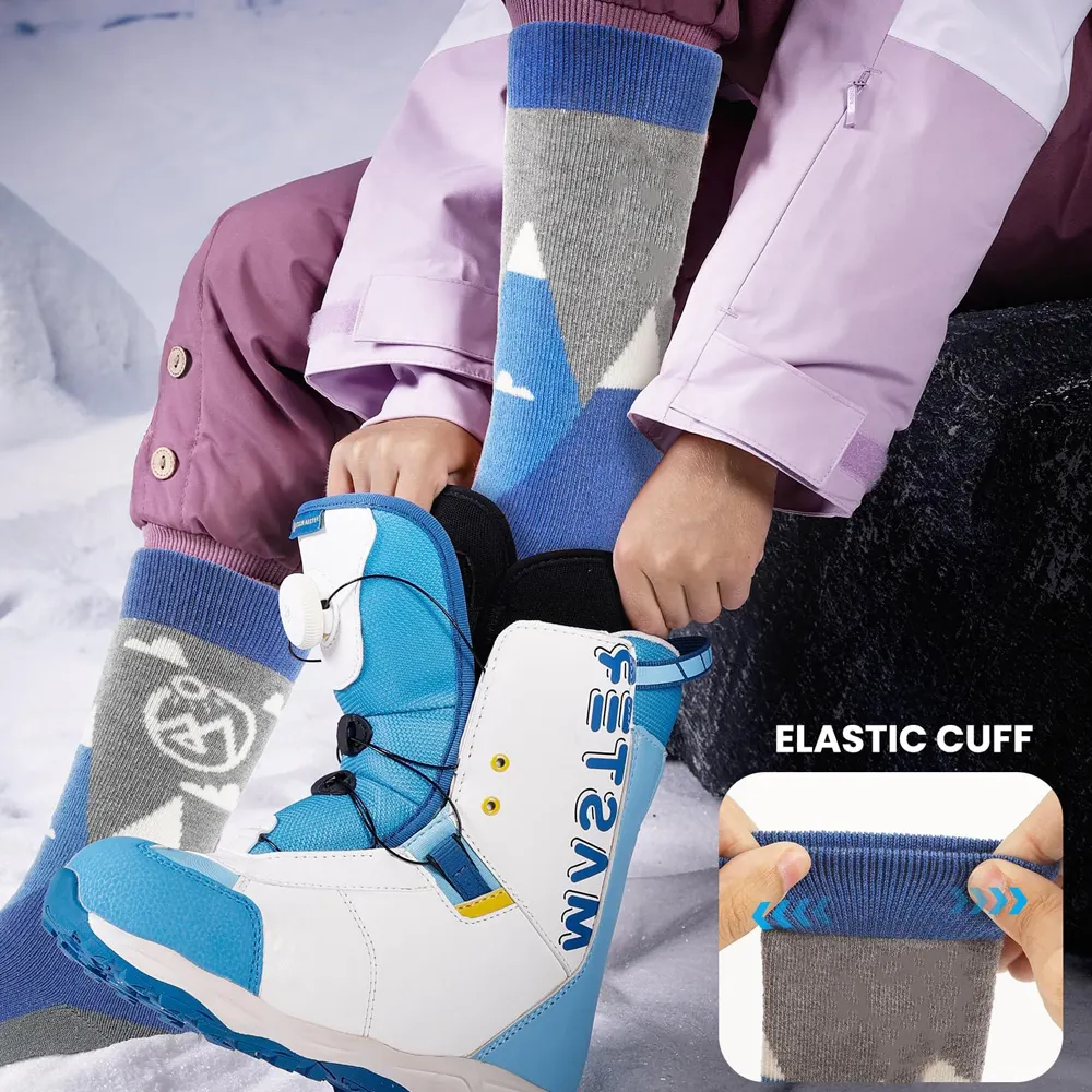Wool Snowboarding Socks Manufacturer for Ski Trips 4