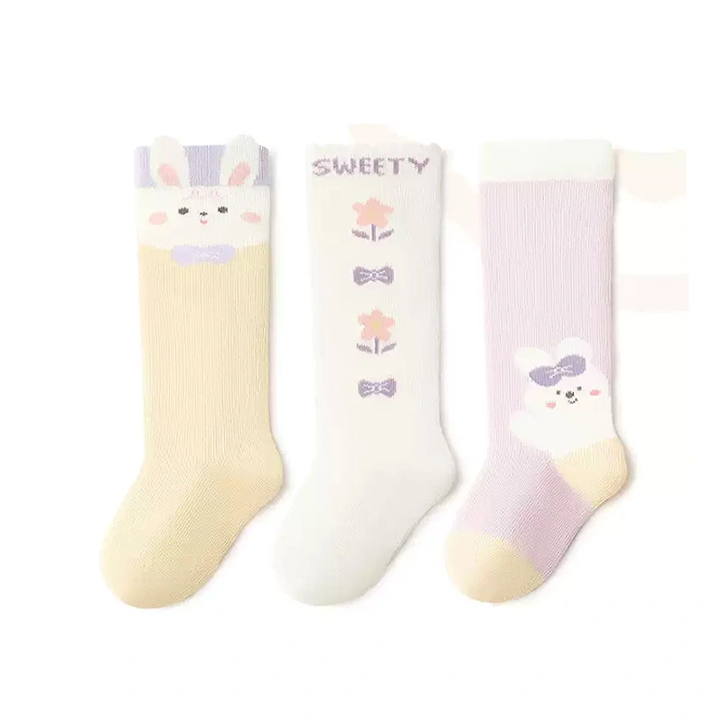 Wholesale Infant Knee High Socks High Elastic Non-Slip Baby Socks Seamless Toe Skin-FriendlyToddler Socks OEM ODM Factory 1
