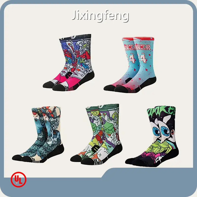 Custom Printed Crew Socks by Jixingfeng Socks 1