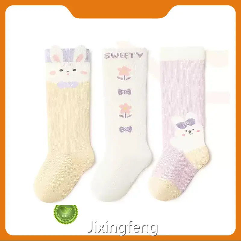 Baby Boy White Knee High Socks by Jixingfeng Socks 1