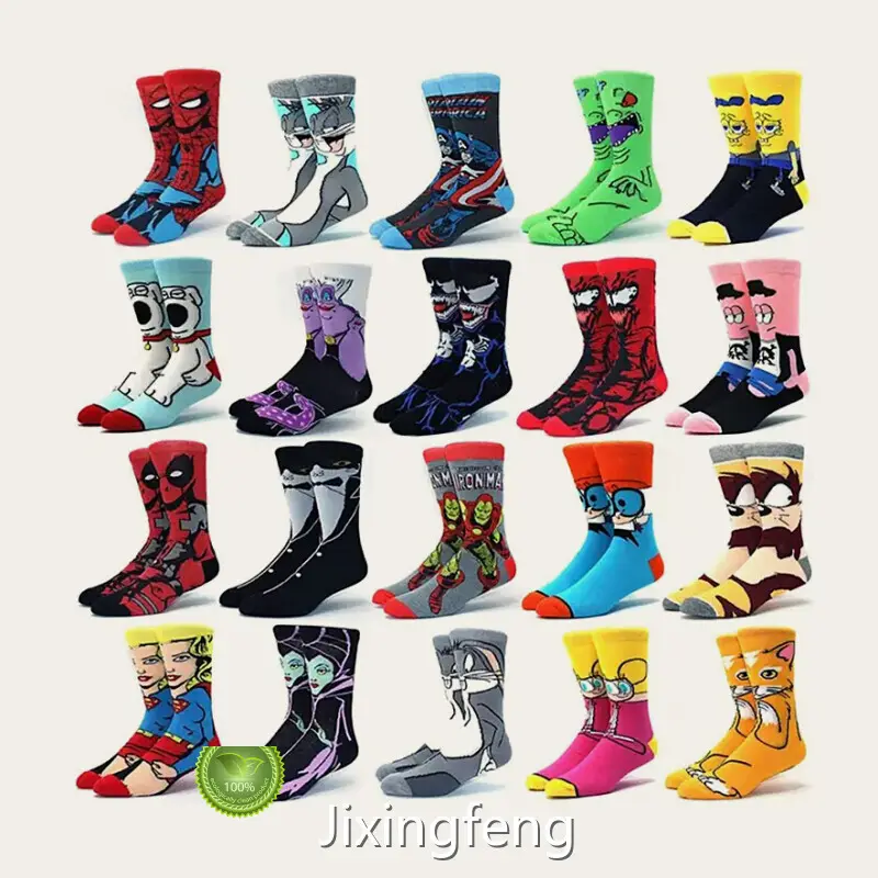 For Holidays and Themed Events Cartoon Socks by Jixingfeng Socks 1