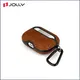 Jolly latest leather airpod pro case with clip factory for iphone 14 8