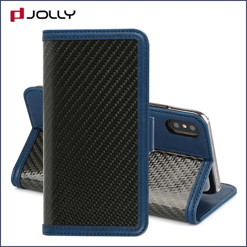 iPhone XS Max Phone Case Real Carbon Fiber RFID Blocking Features DJS0982 1