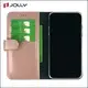 Jolly leather cell phone wallet with credit card holder for apple 9