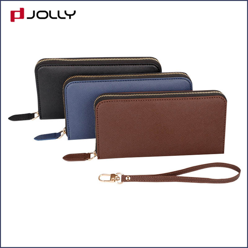 zip around wristlet wallet phone case with slot for apple Jolly 2