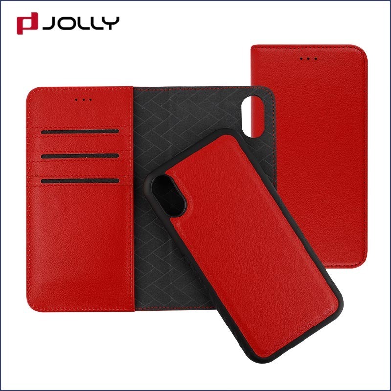 first layer magnetic detachable phone case with credit card holder for iphone x 10