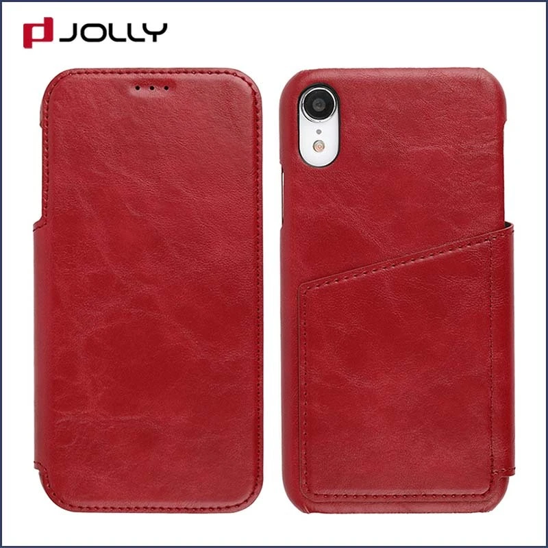 iPhone Xr Cover Leather Folio Phone Case With Id & Credit Card Pockets DJS0996 1