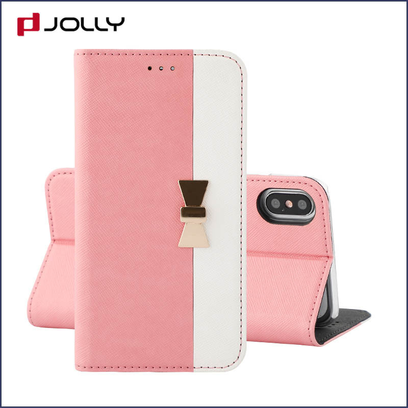 pu leather anti radiation phone case with slot for iphone xs 2